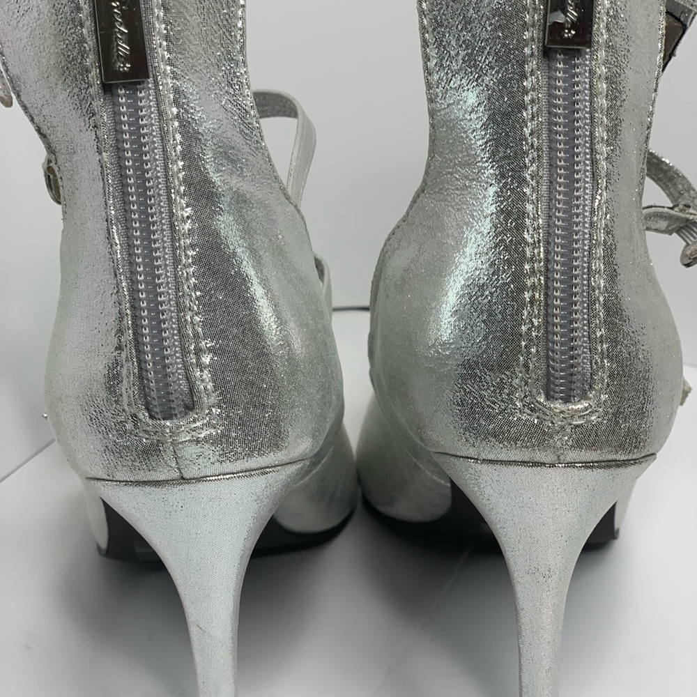 🎈 stiletto Silver Wear it once Size 6 👠 - Picture 7 of 9